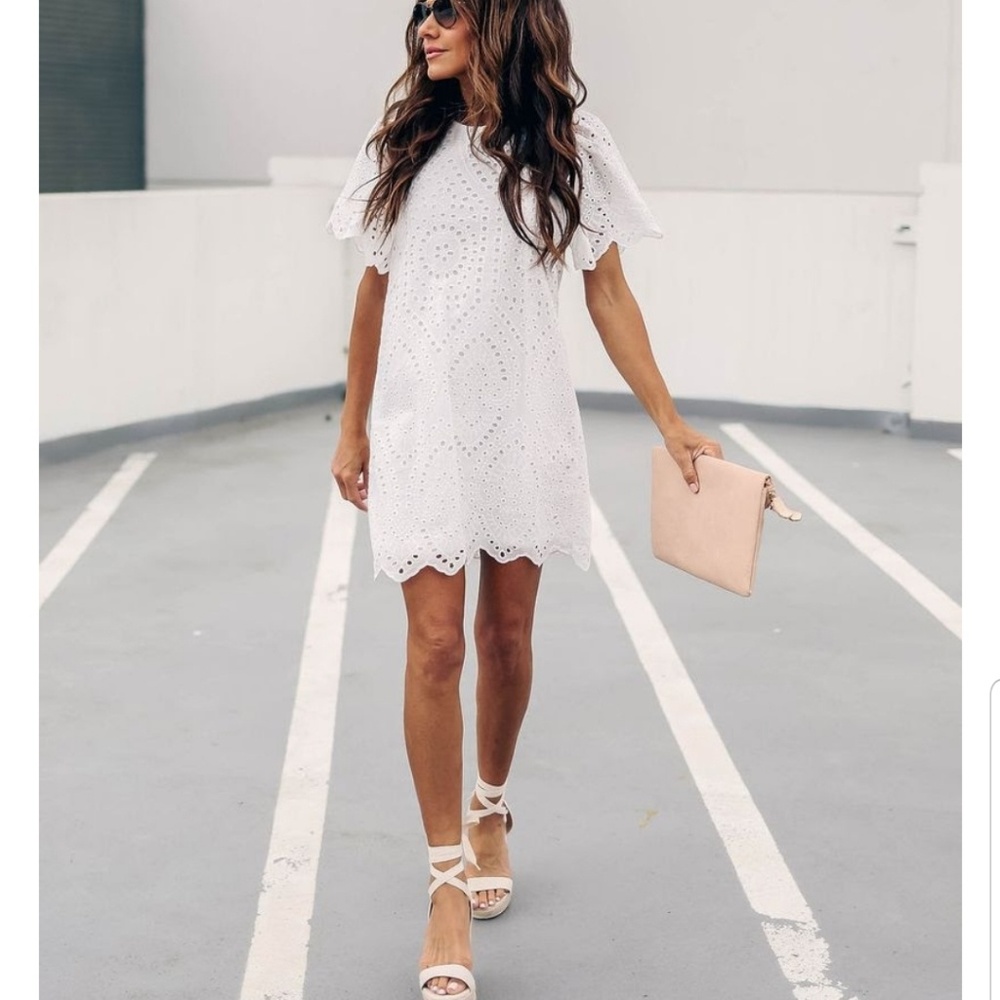 Vici cotton eyelet dress